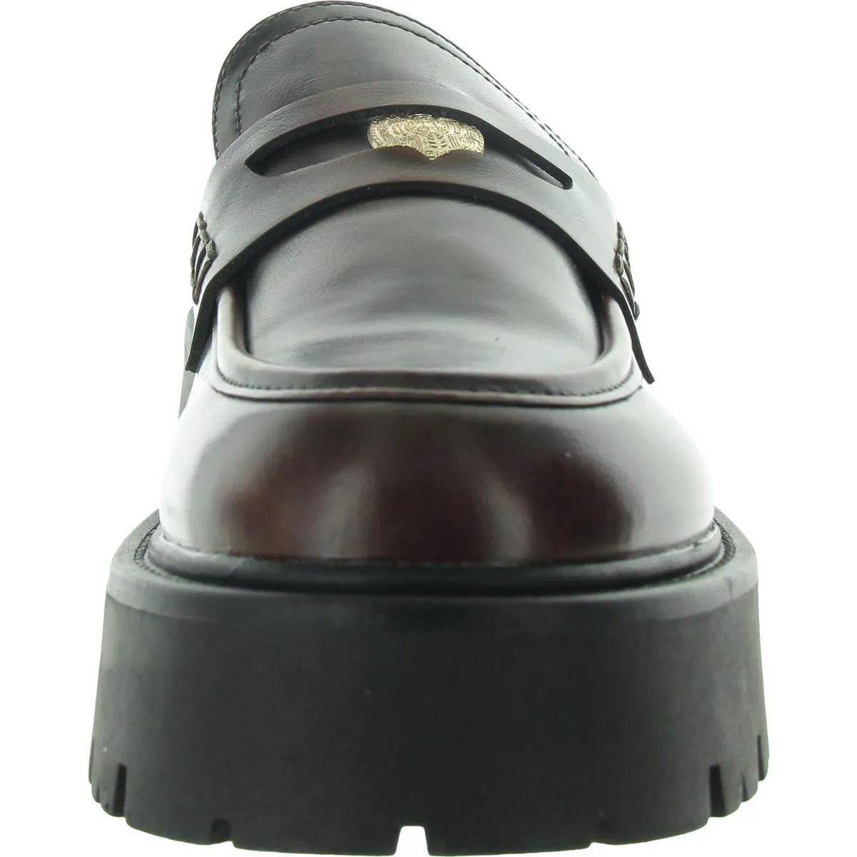 Calistaa Womens Patent Embellished Loafers
