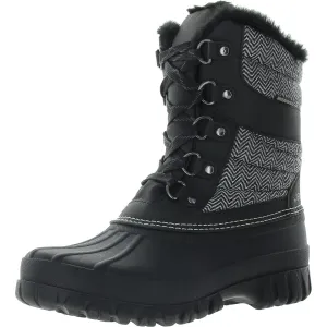 Casey Womens Two Tone Man Made Winter & Snow Boots