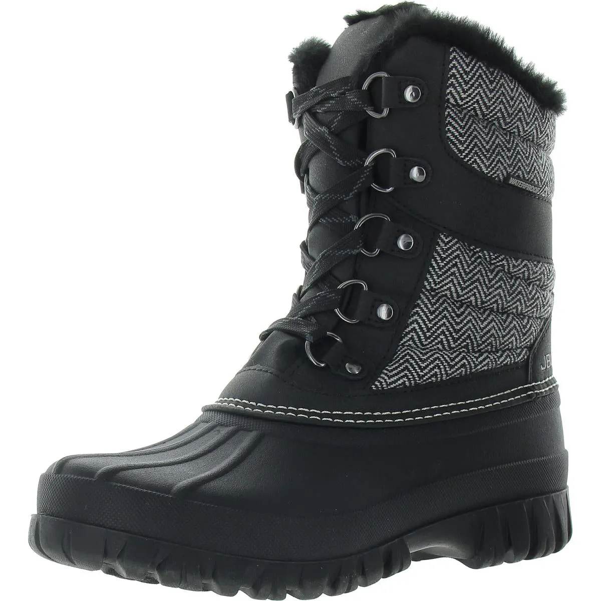 Casey Womens Two Tone Man Made Winter & Snow Boots