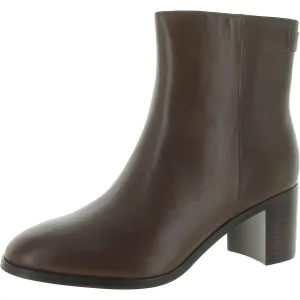 Cassie Womens Leather Ankle Booties