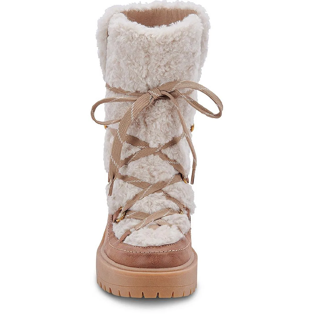Celtic Womens Faux Fur WInter Block Heels