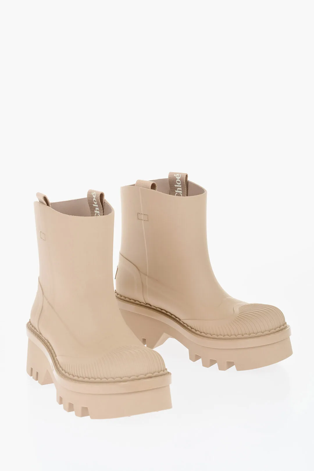 Chloe Rubber Boots With Tank Sole