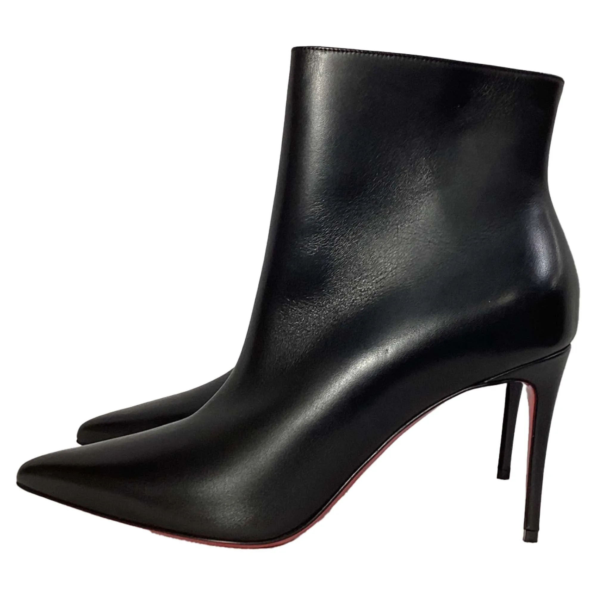 Christian Louboutin So Kate Ankle Boots in Black Leather