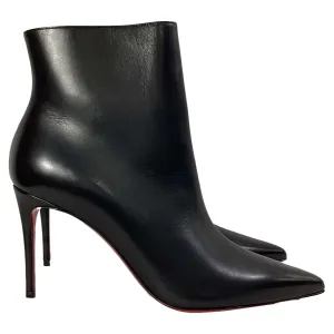 Christian Louboutin So Kate Ankle Boots in Black Leather