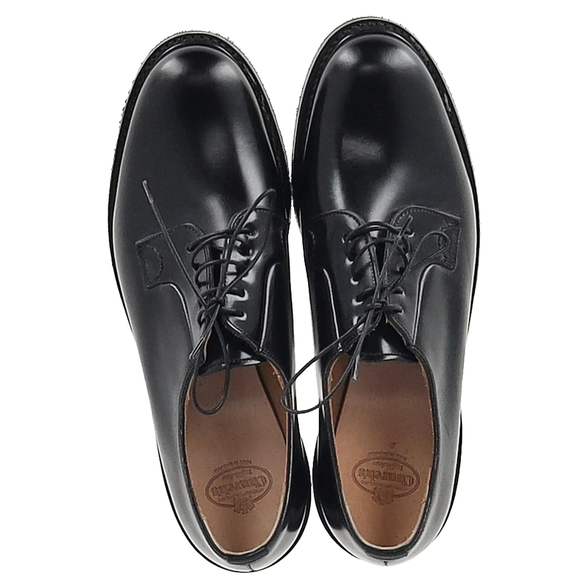 Church's Shannon Derby Shoes in Black Leather