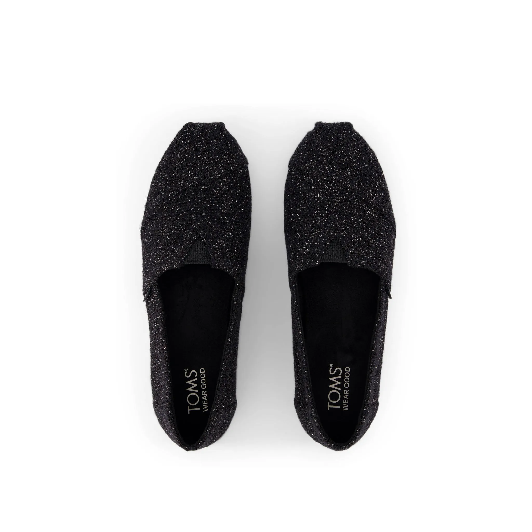 Classic Alpargata Black Sparkle Knit
