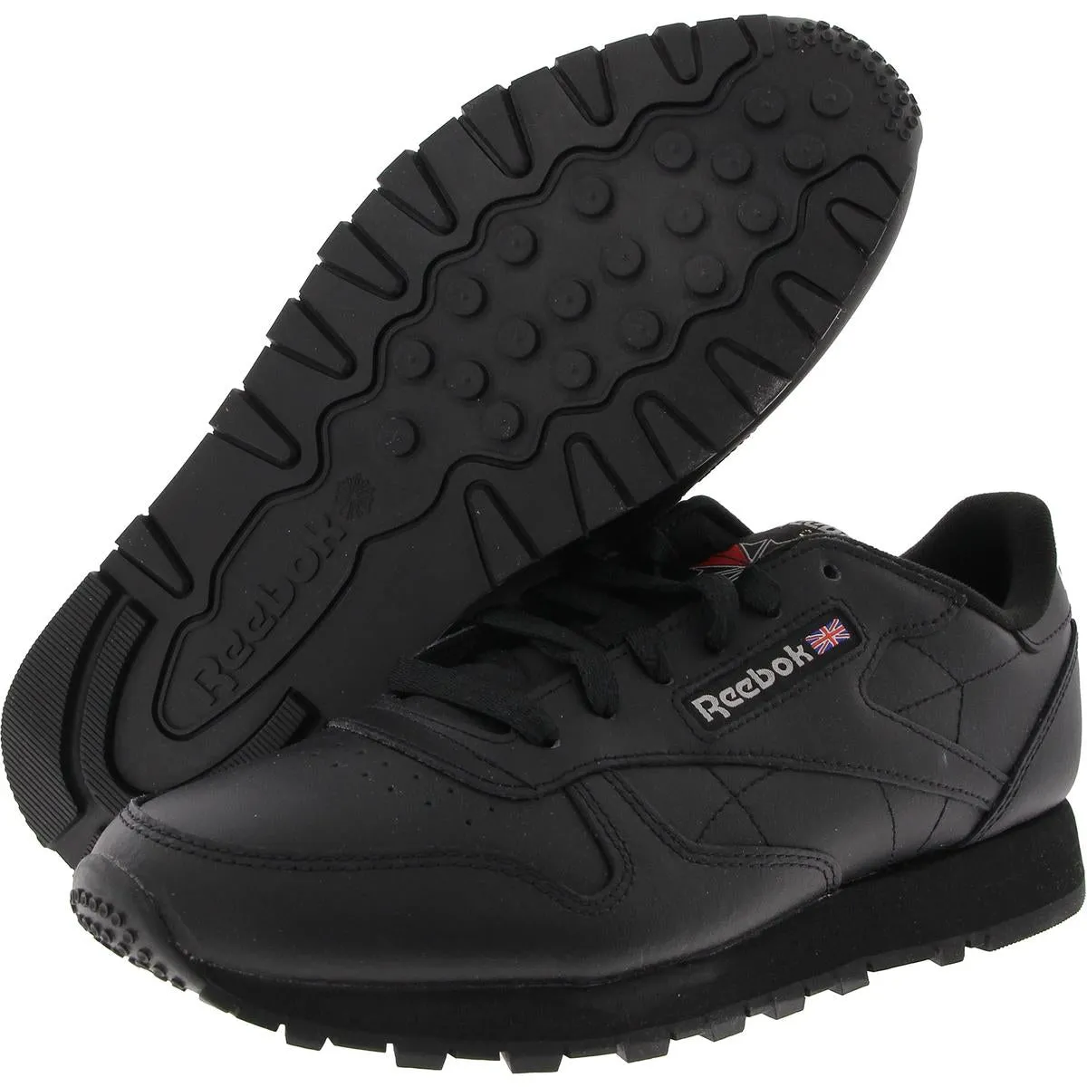 Classic Womens Lace-Up Leather Running & Training Shoes