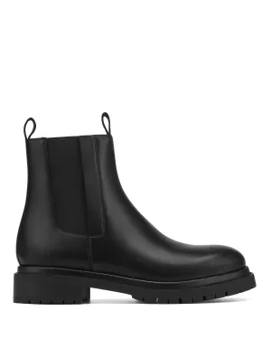 Clay Black Leather