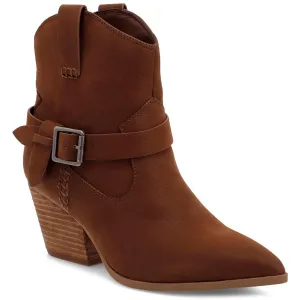 CLEMENT Womens Buckle Manmade Cowboy, Western Boots