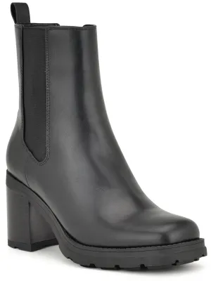 Conga 3 Womens Block Heel Faux Leather Mid-Calf Boots