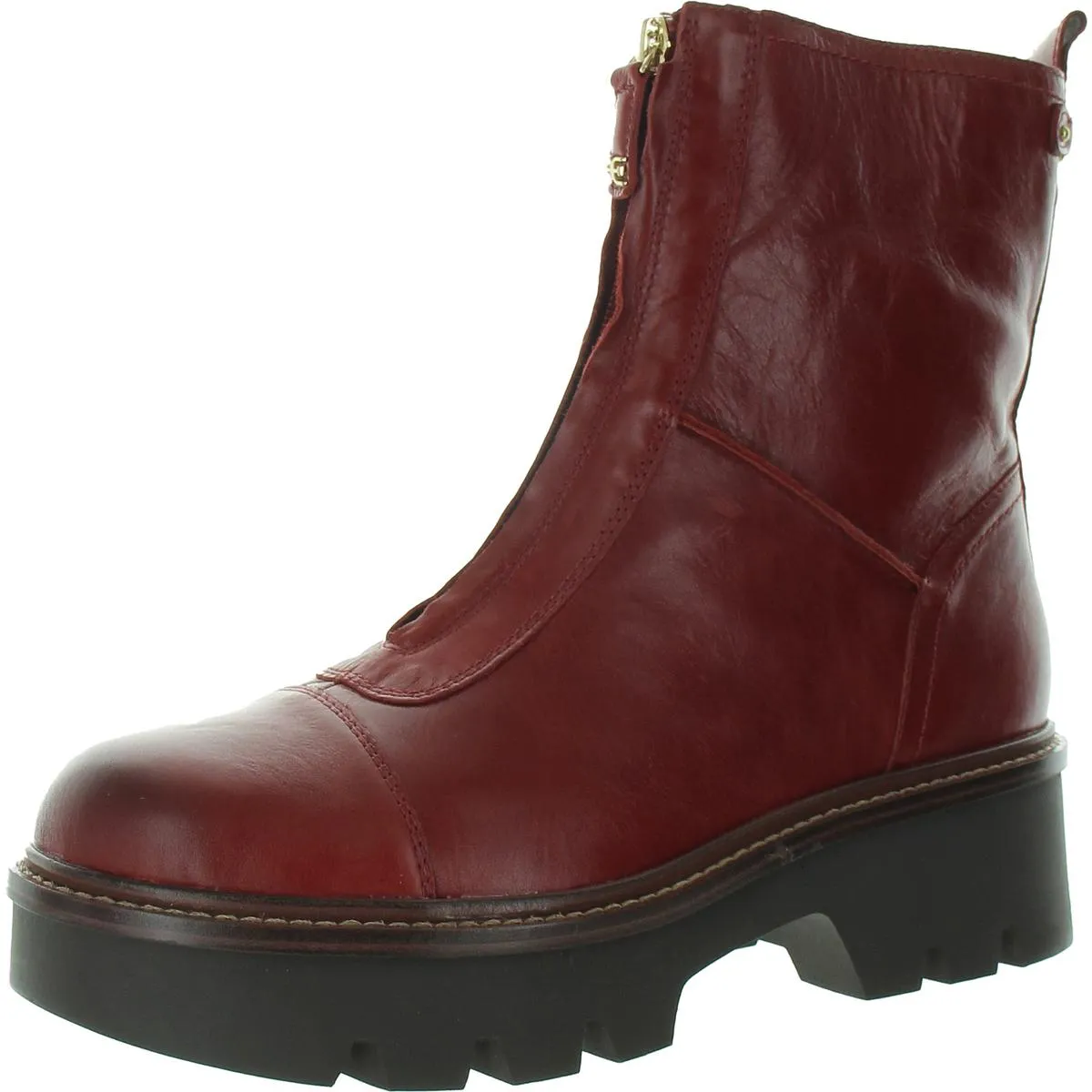 Cooper Womens Suede Chunky Ankle Boots