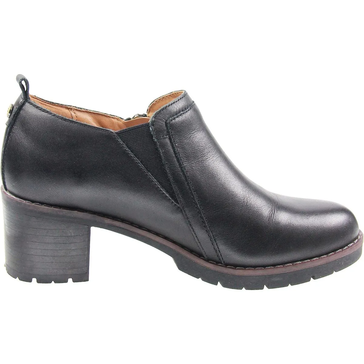 Cosa Womens Zipper Leather Ankle Boots