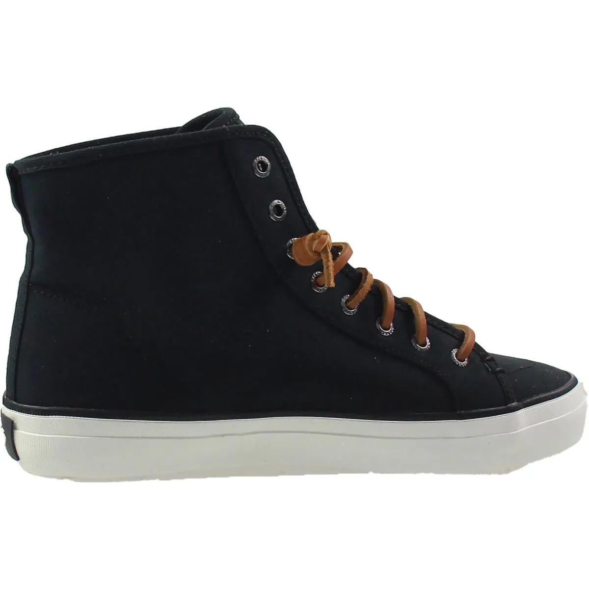 Crest Womens Lace-Up Canvas High-Top Sneakers