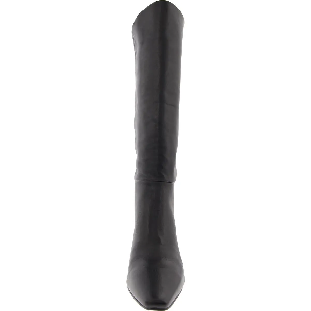 DAGNE Womens Solid Leather Knee-High Boots