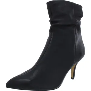 Danielle Womens Leather Stiletto Ankle Boots