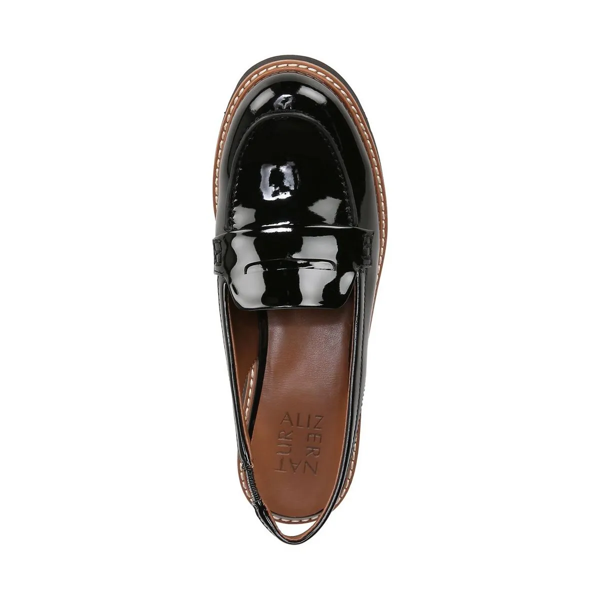 Darry Slingback Womens Patent Slingback Loafers
