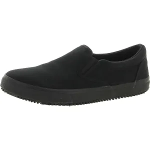 Delvee  Womens Work Round Toe Slip-On Sneakers