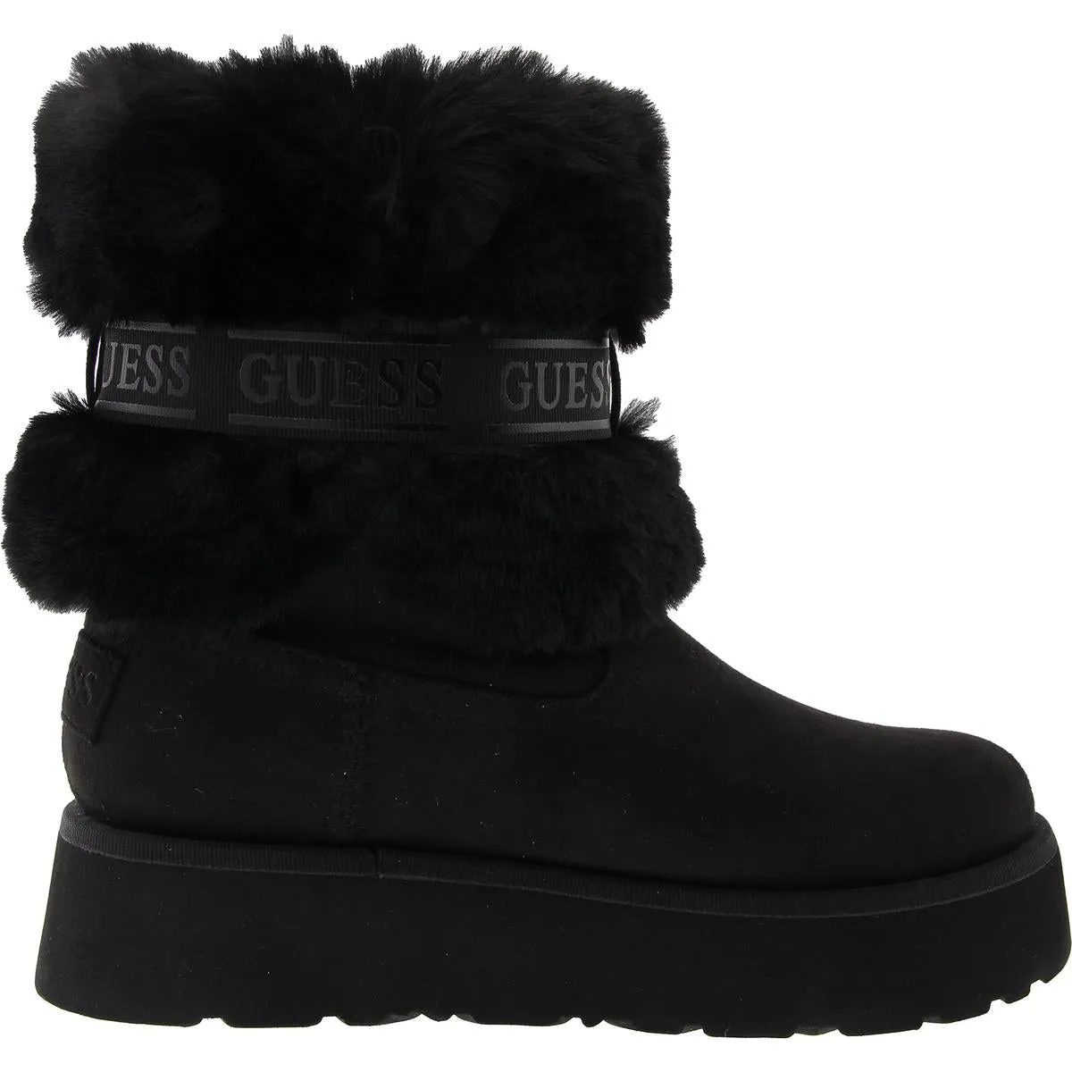 DENLA Womens Faux Fur Winter & Snow Boots