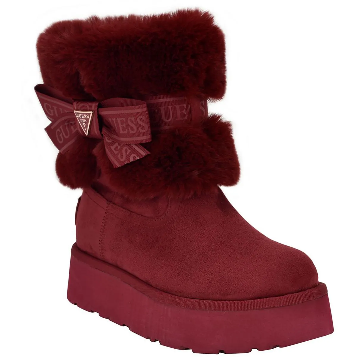 DENLA Womens Faux Fur Winter & Snow Boots