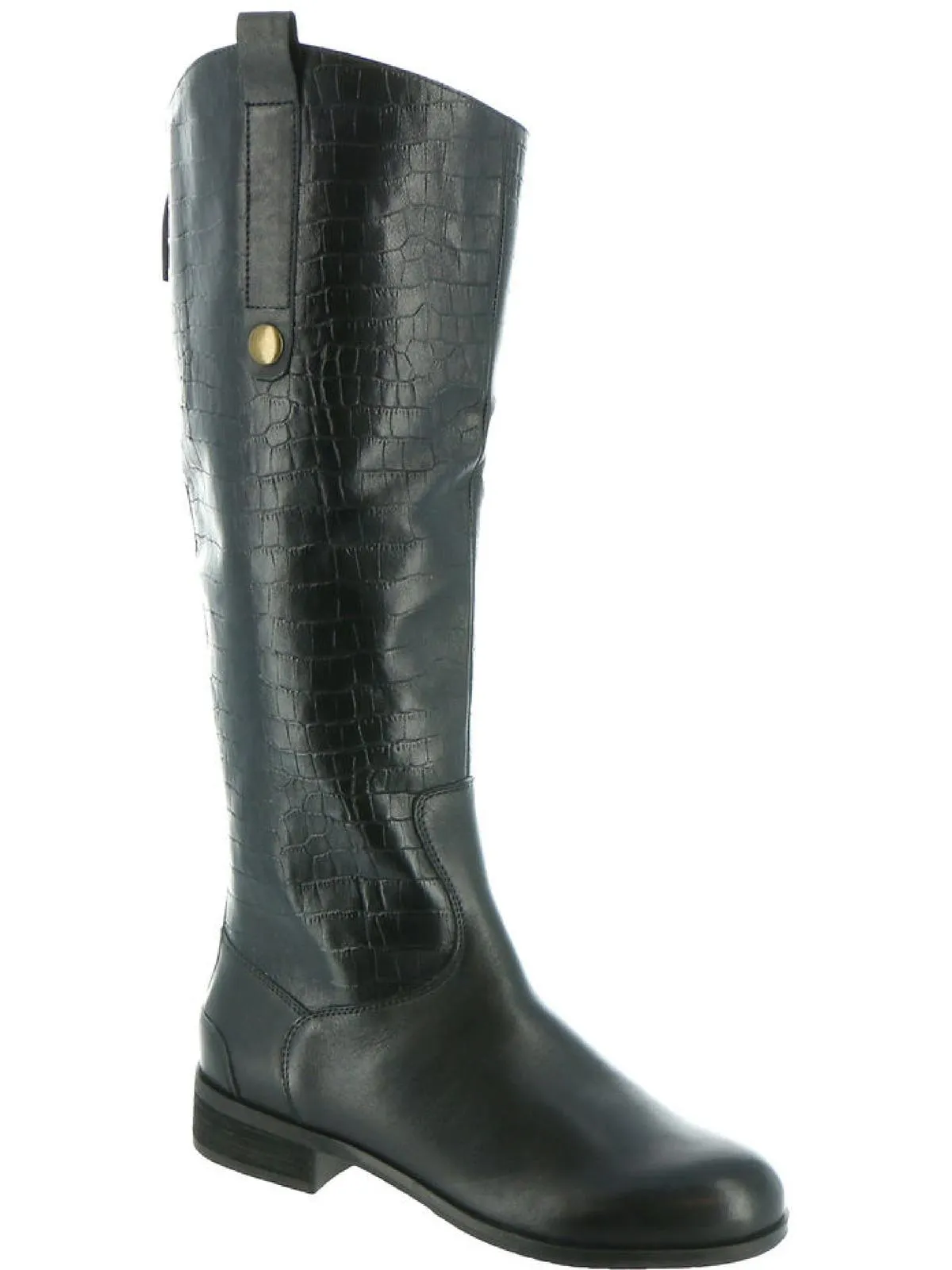 Derby Womens Leather Knee-High Riding Boots