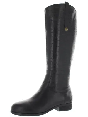 Derby Womens Leather Knee-High Riding Boots