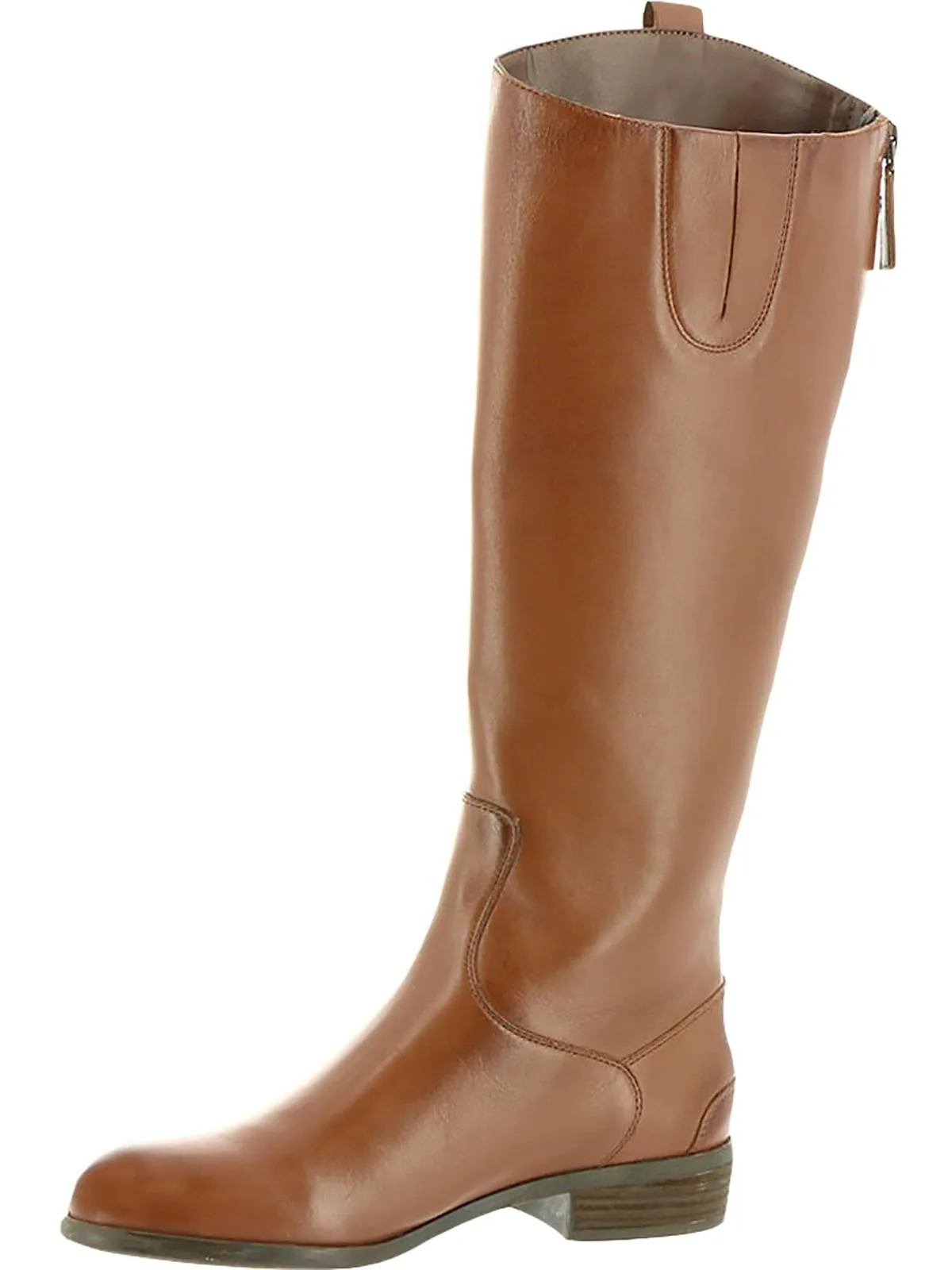 Derby Womens Leather Knee-High Riding Boots