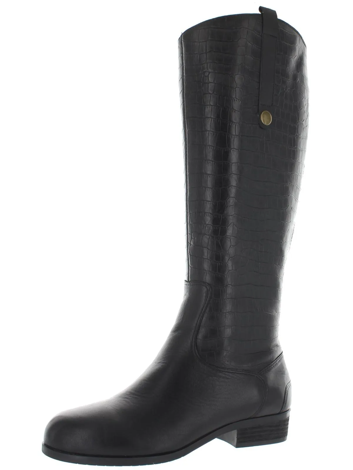 Derby Womens Leather Knee-High Riding Boots