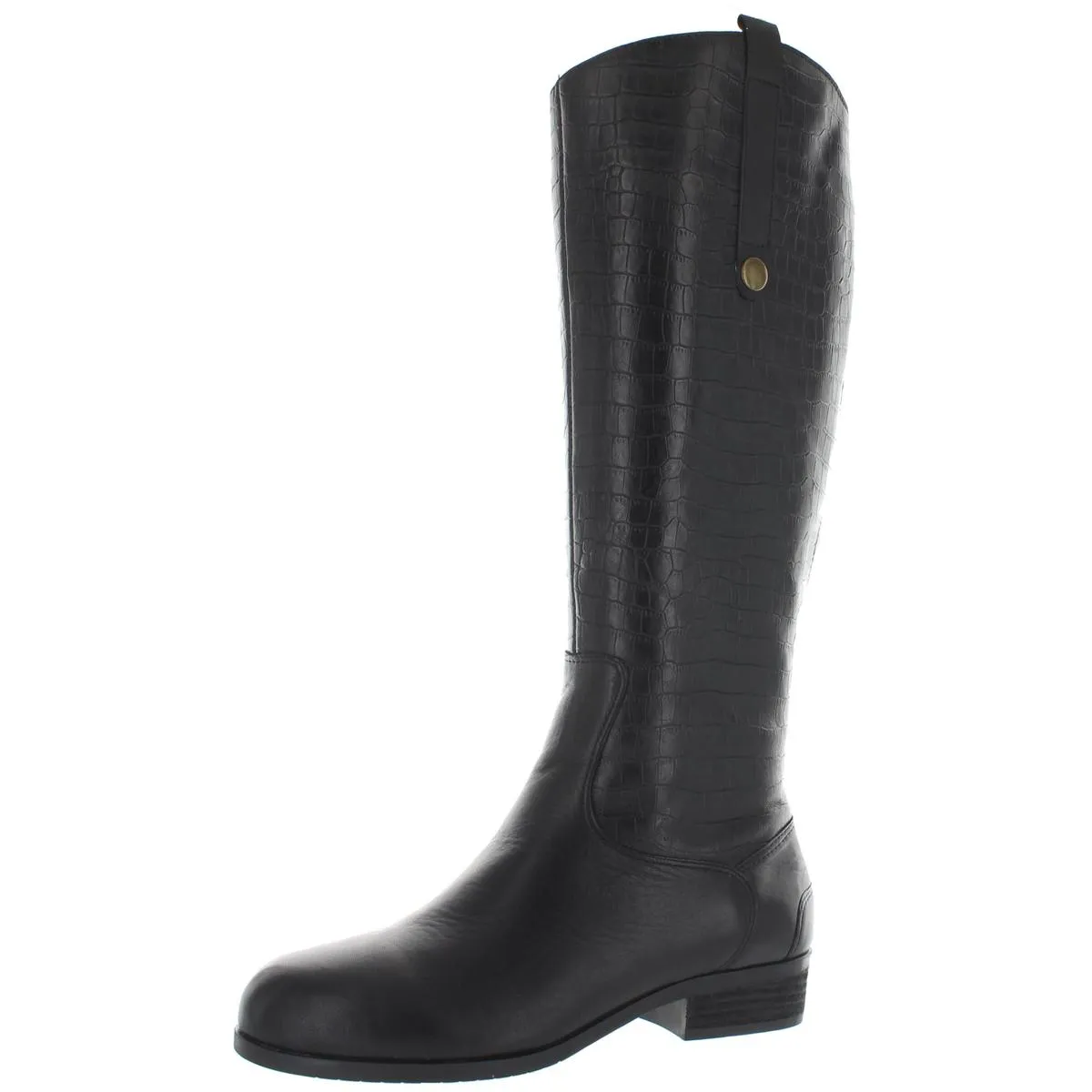 Derby Womens Leather Knee-High Riding Boots