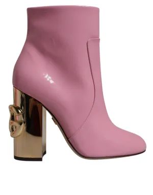Dolce & Gabbana Patent Leather Heel Mid Calf Boots Women's Shoes (Pre-Owned)