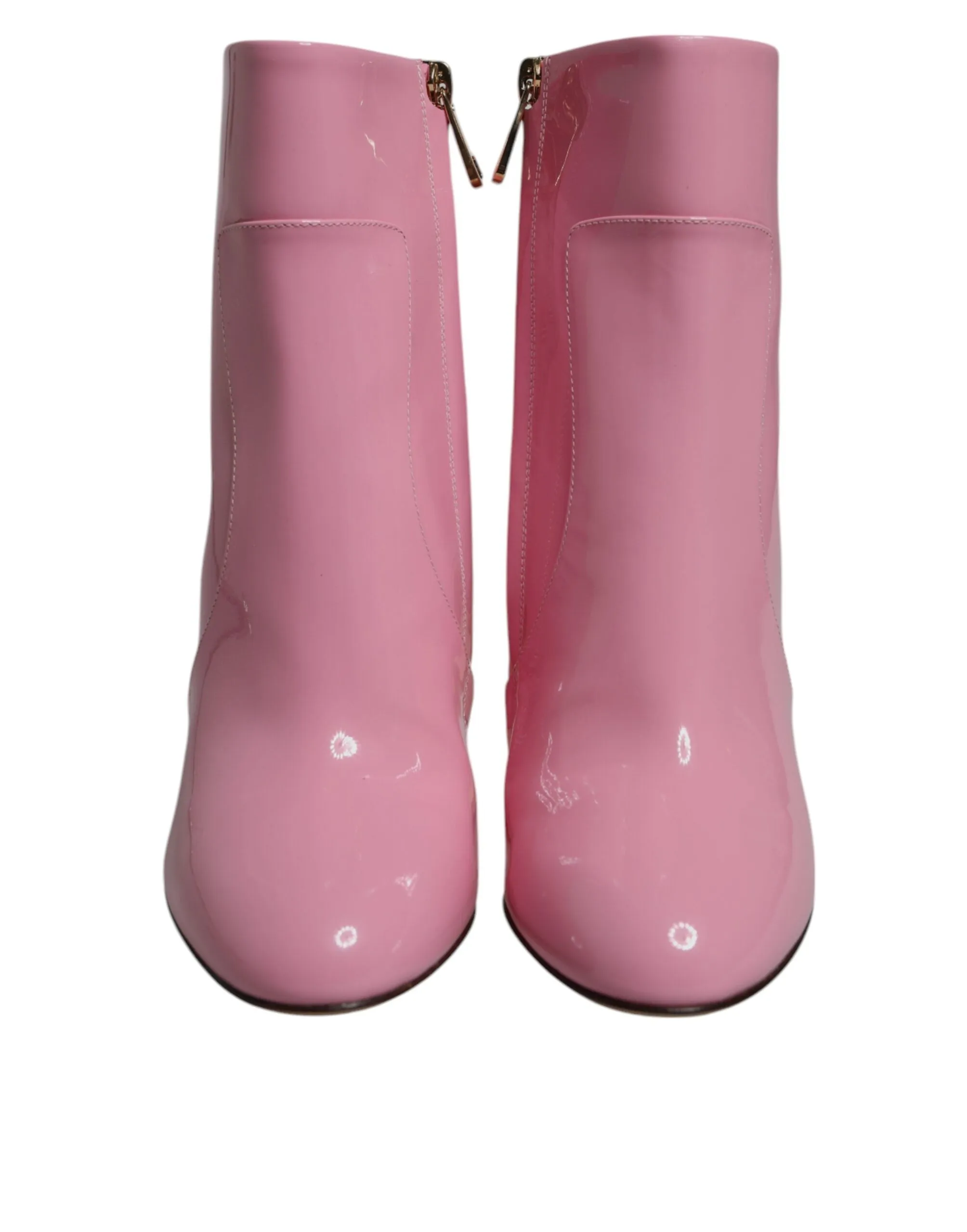 Dolce & Gabbana Patent Leather Heel Mid Calf Boots Women's Shoes (Pre-Owned)