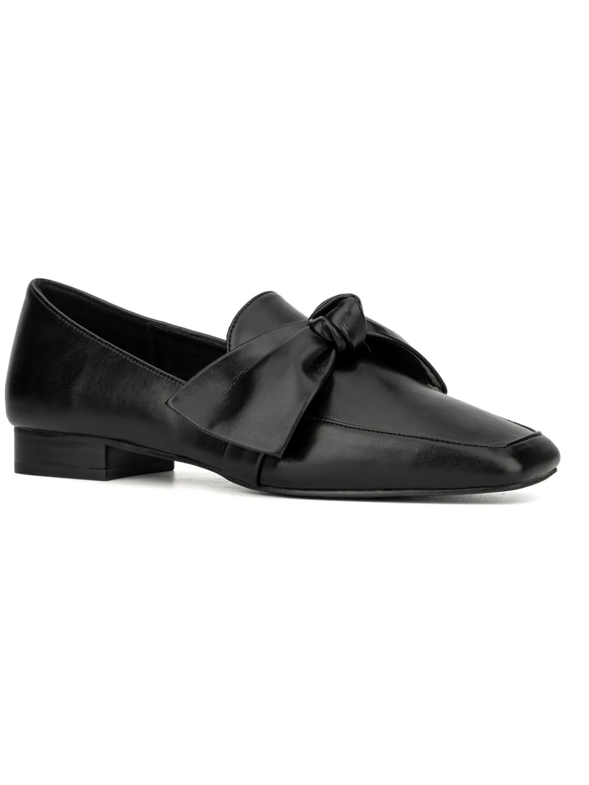 Dominica Womens Faux Leather Slip On Loafers