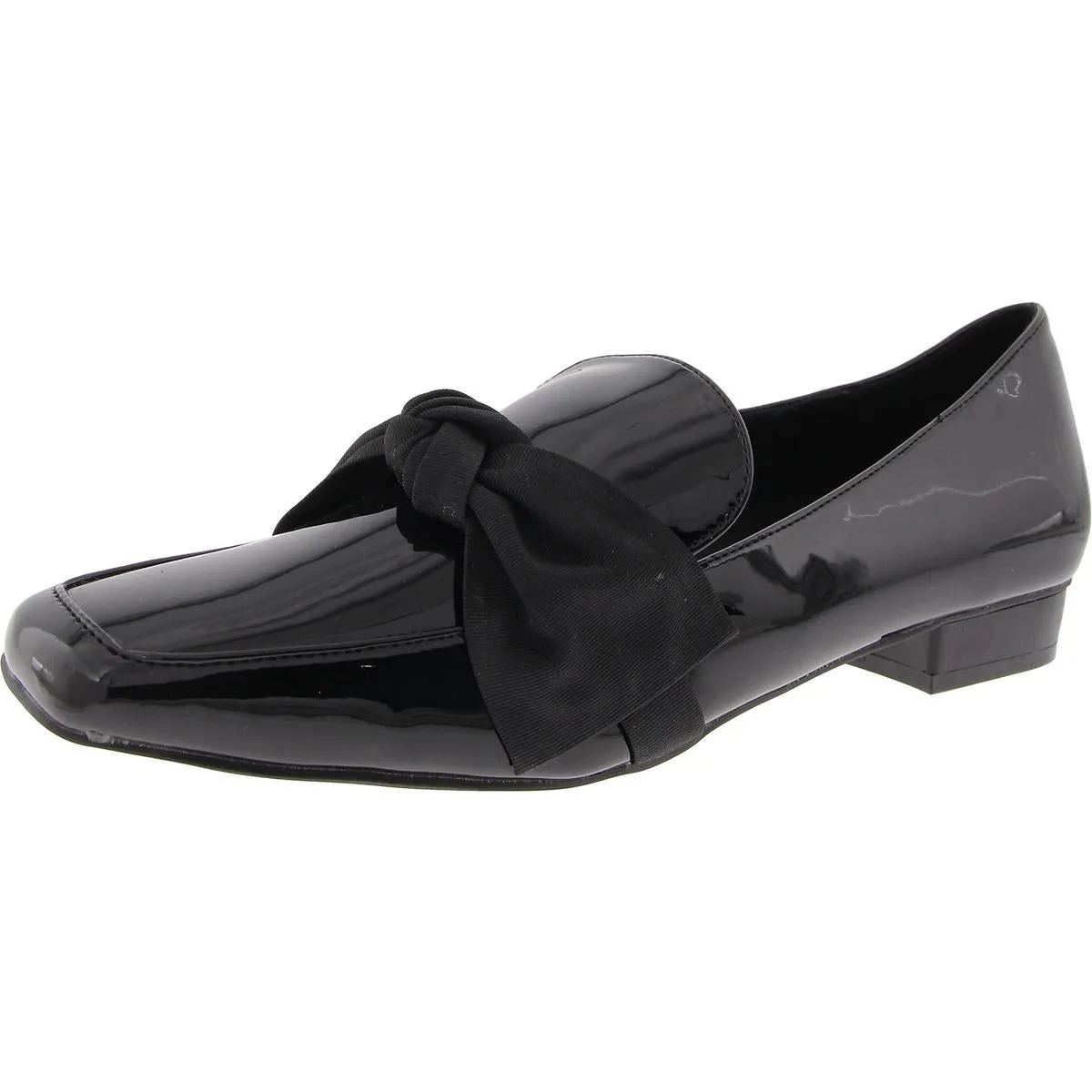 Dominica Womens Faux Leather Slip On Loafers
