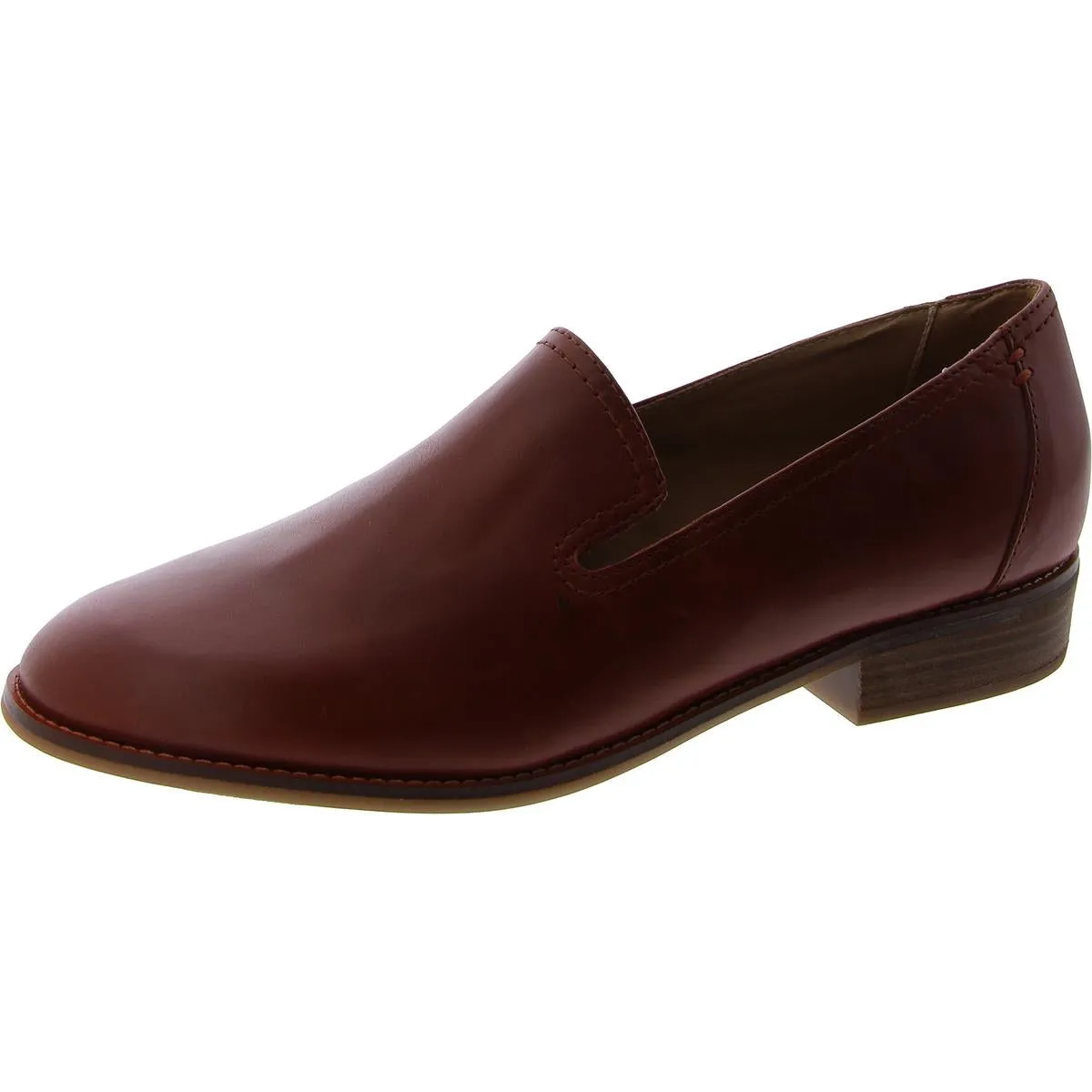 Edna Womens Leather Slip on Loafers