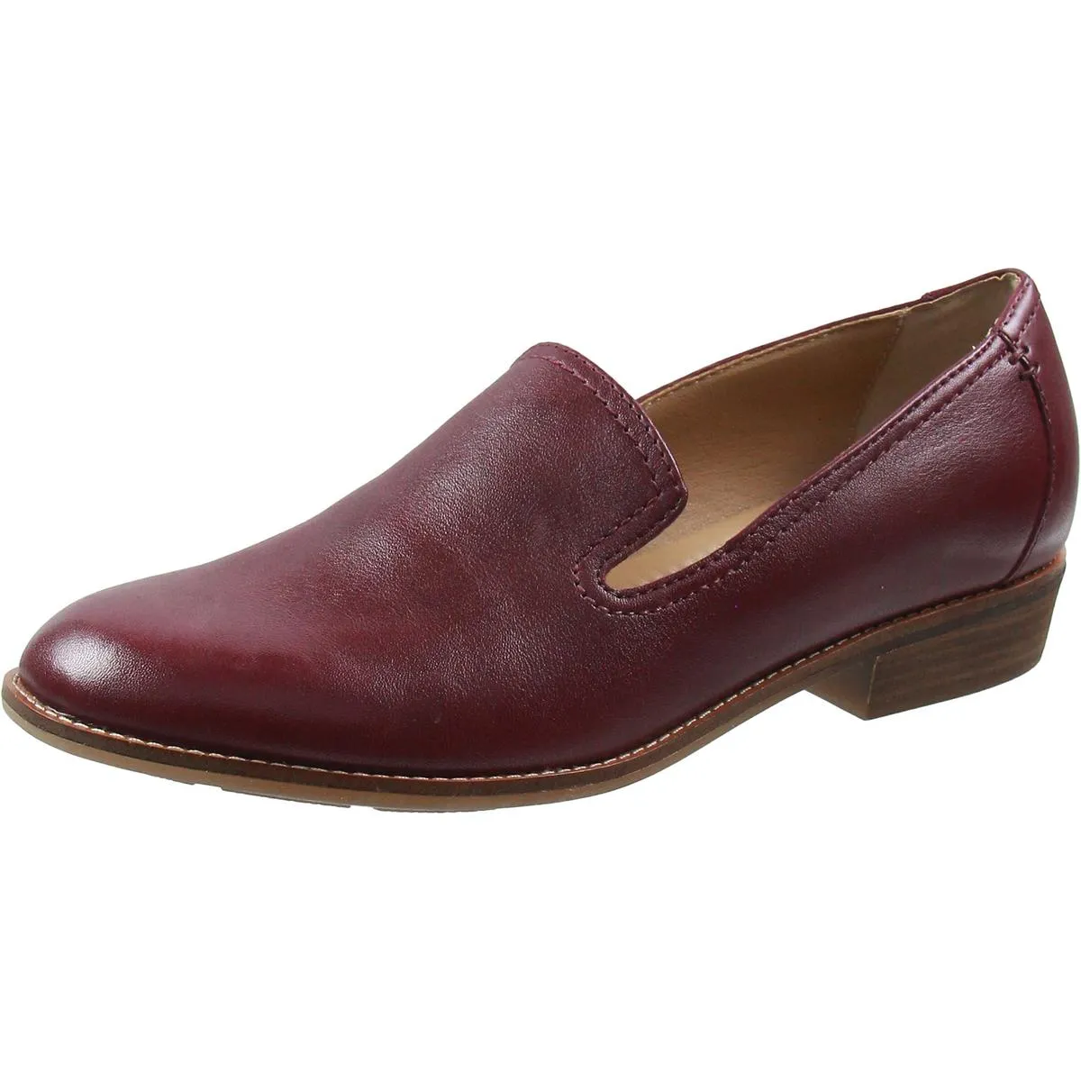 Edna Womens Leather Slip on Loafers