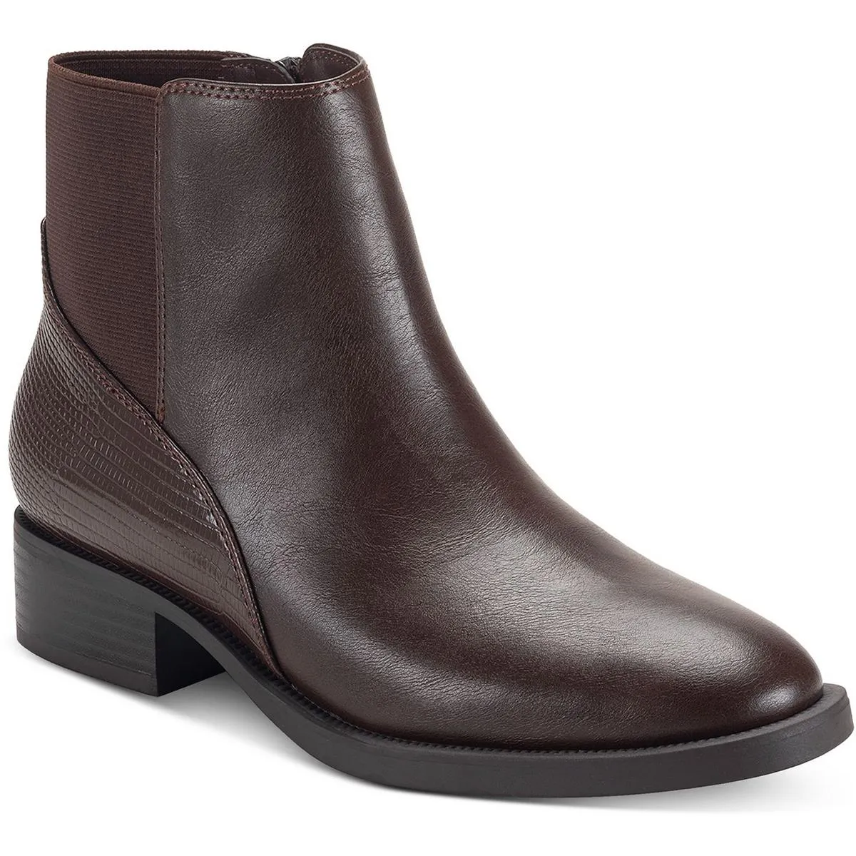 Edwinaap Womens Zipper Manmade Ankle Boots