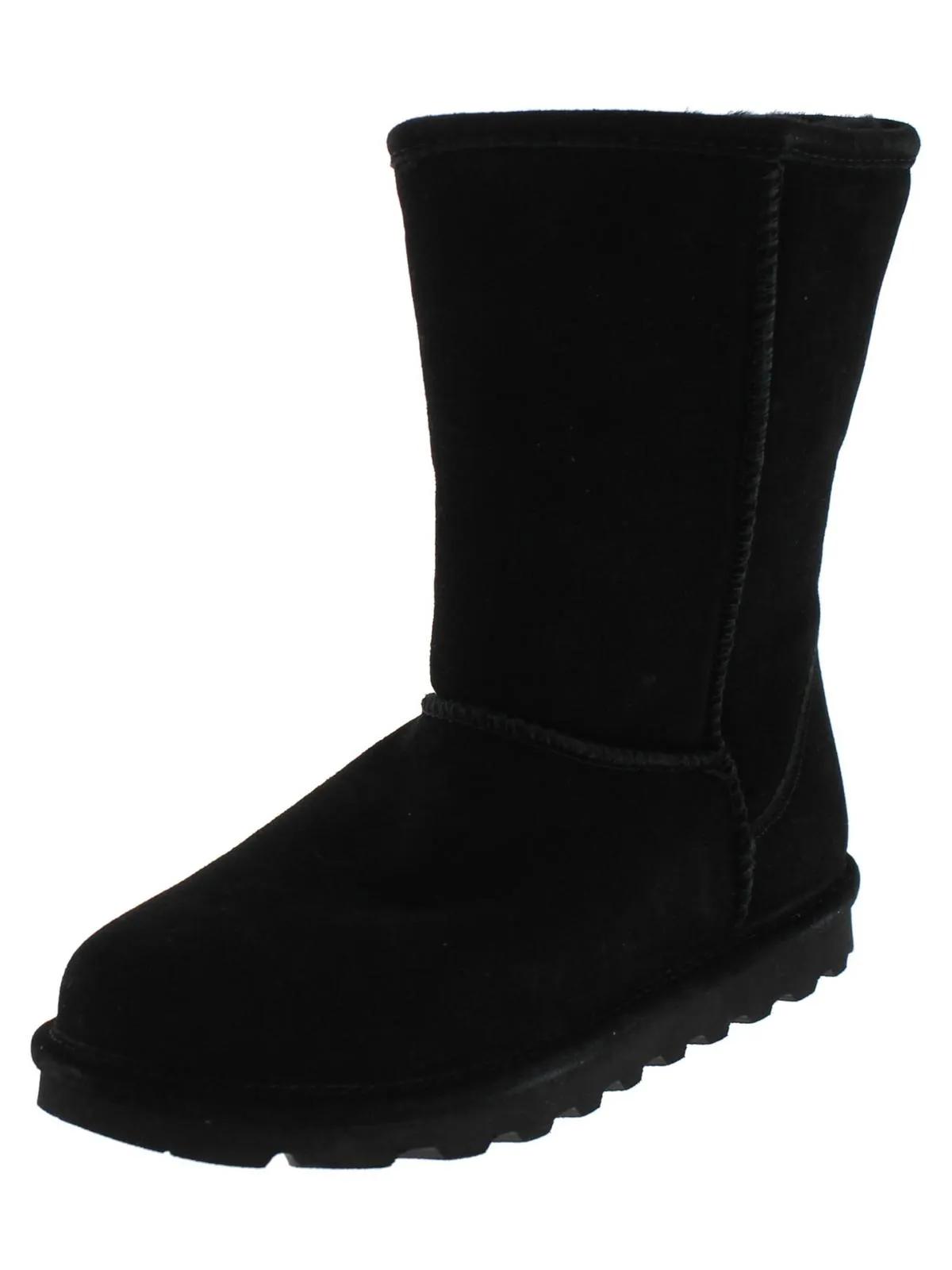 Elle Short Womens Suede Water Resistant Shearling Boots