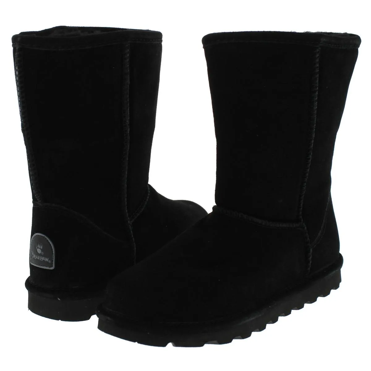 Elle Short Womens Suede Water Resistant Shearling Boots