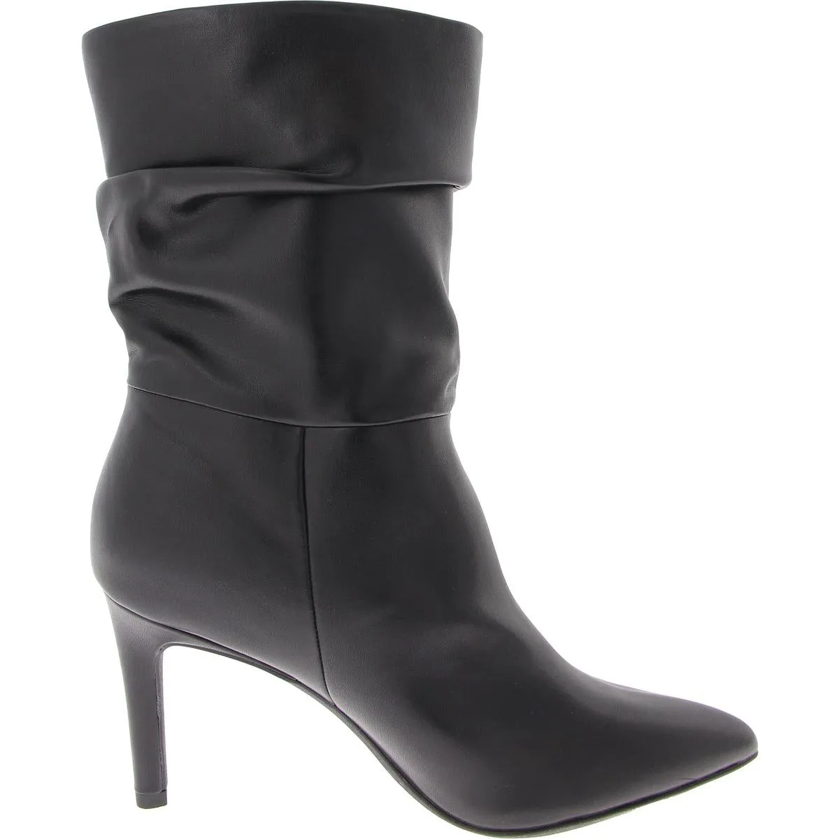 Elston Womens Faux Leather Slouchy Ankle Boots
