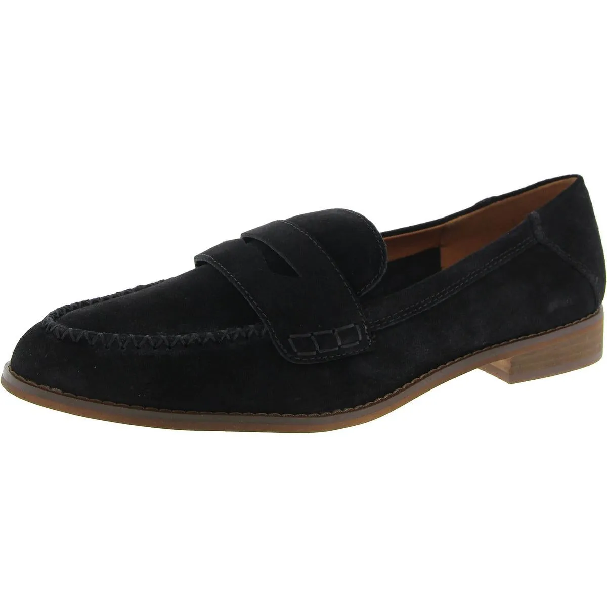 Erelia Womens Suede Slip On Loafers