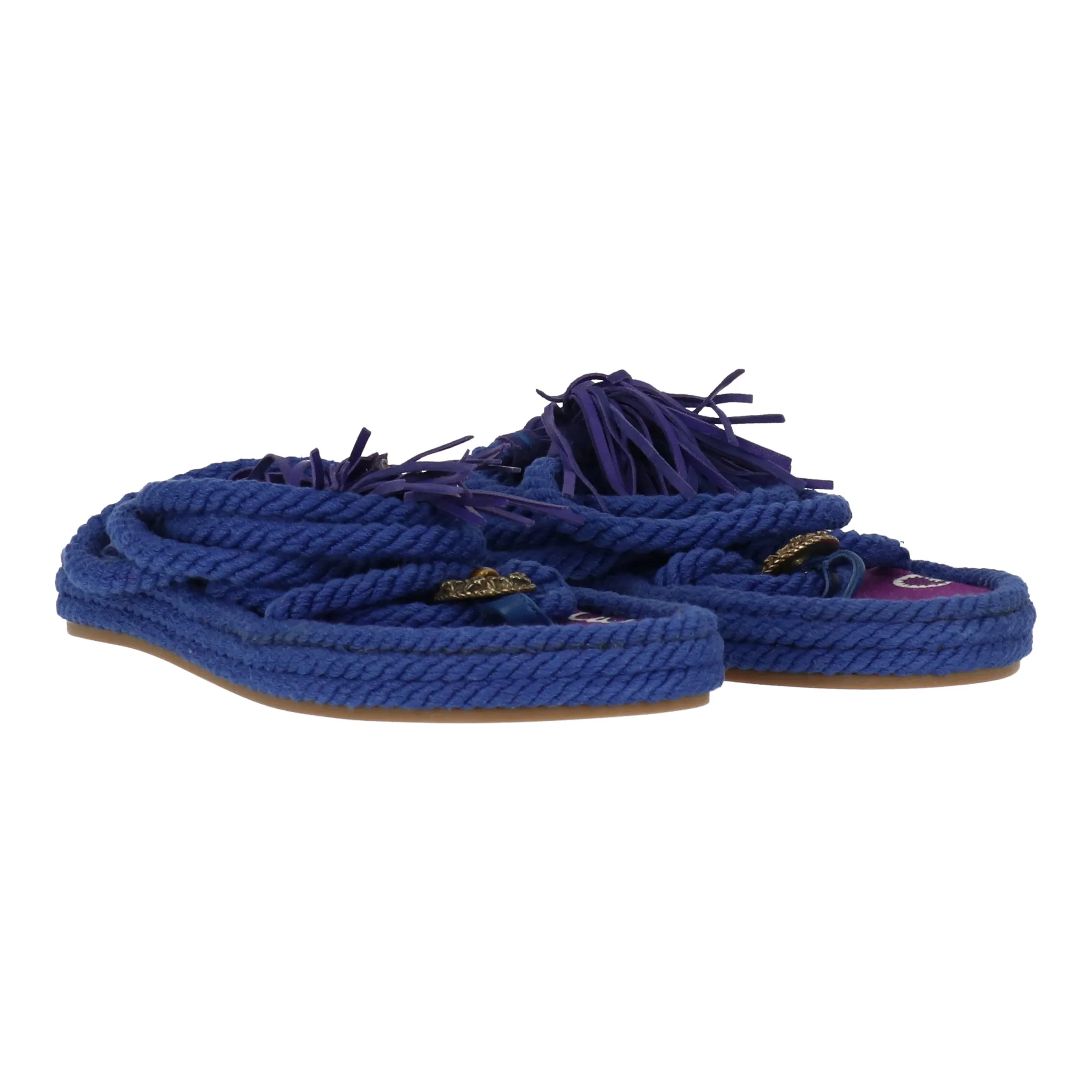 Etro Womens Blue Multi Loafer