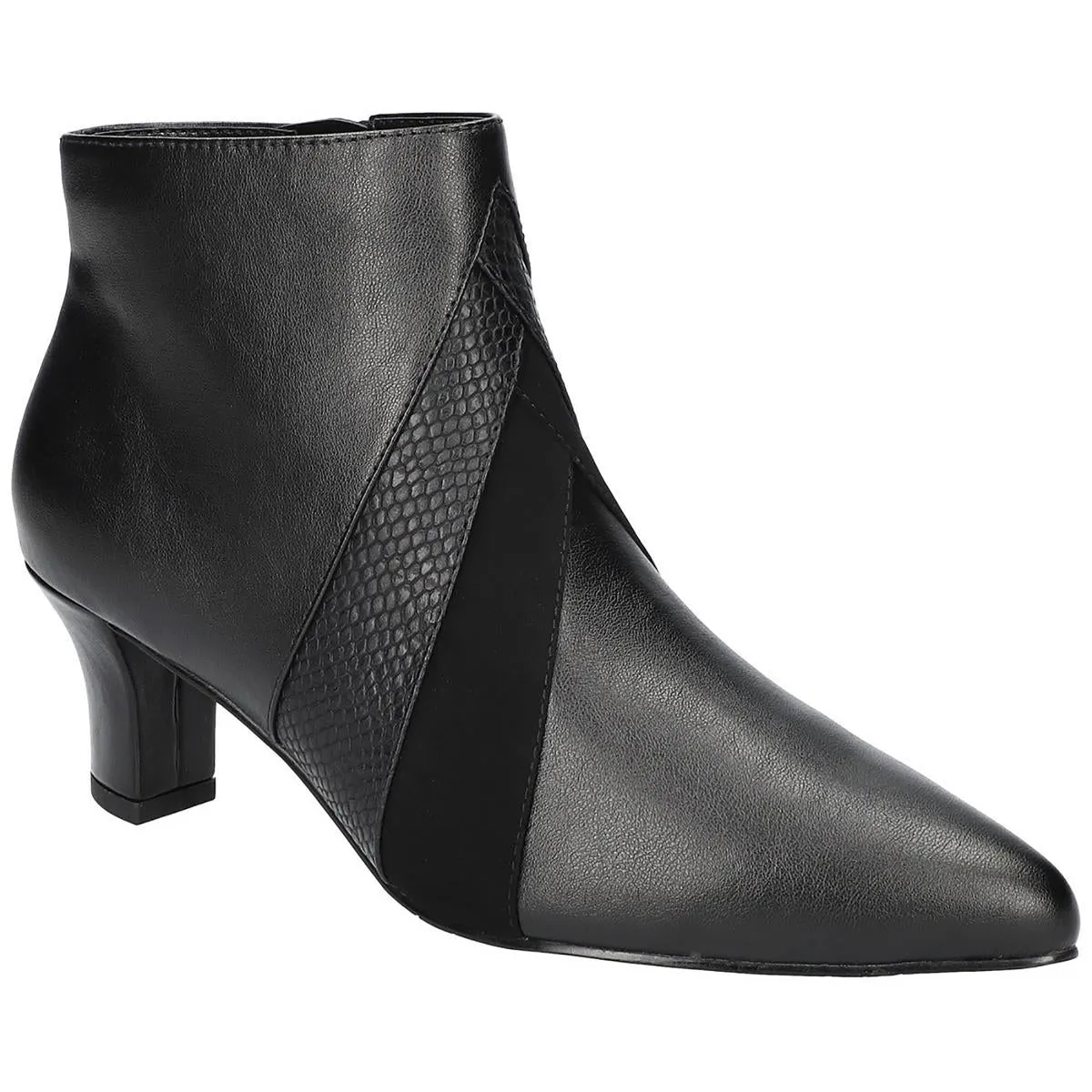 Falcon Womens Block Heel Man Made Ankle Boots