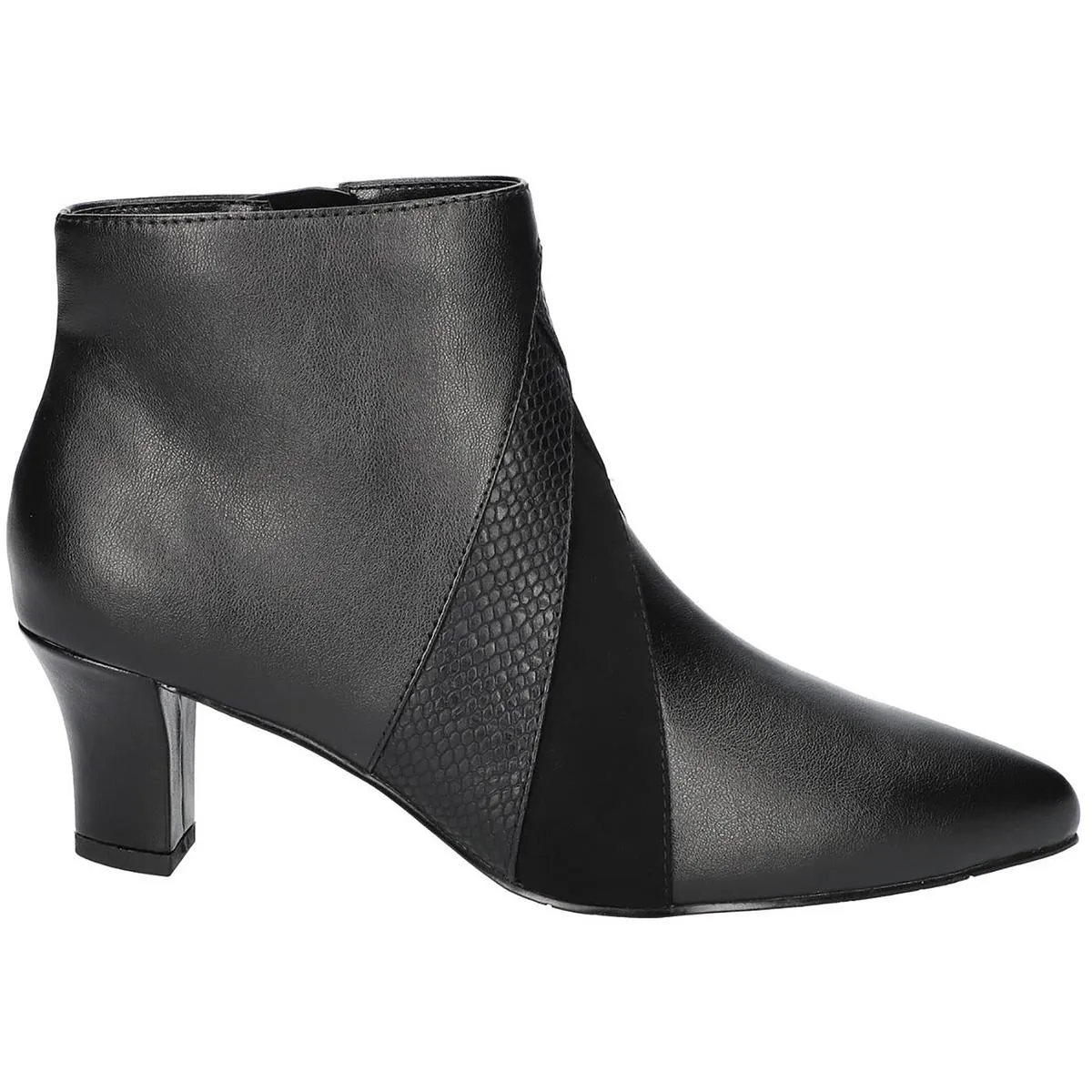 Falcon Womens Block Heel Man Made Ankle Boots
