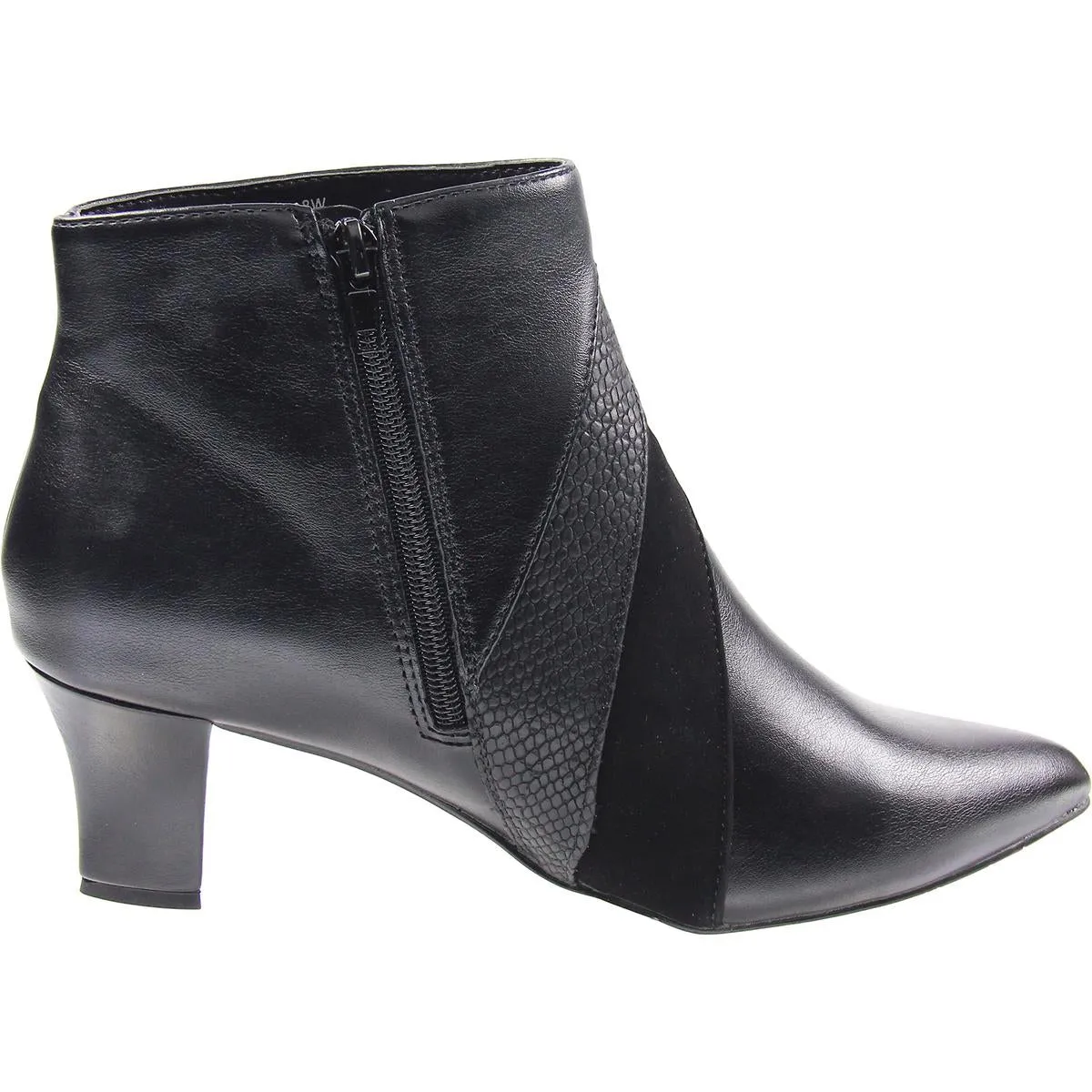 Falcon Womens Block Heel Man Made Ankle Boots