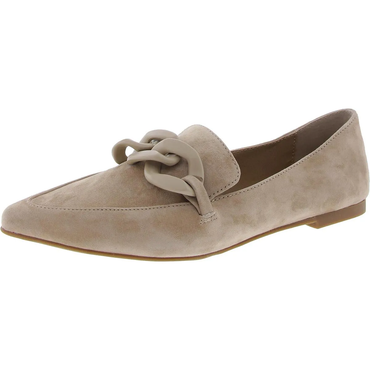 Famed Womens Textured Embellished Loafers