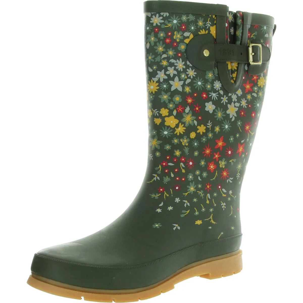 FARM HOUSE Womens Pull On Animal Print Rain Boots