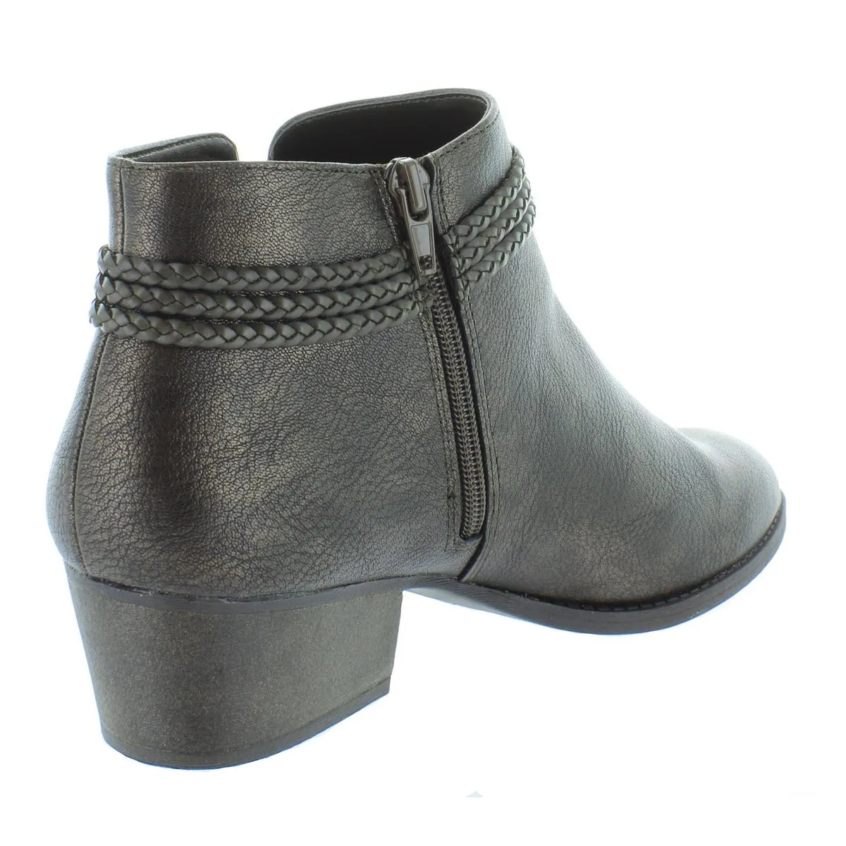 Fellicity Womens Faux Leather Ankle Booties