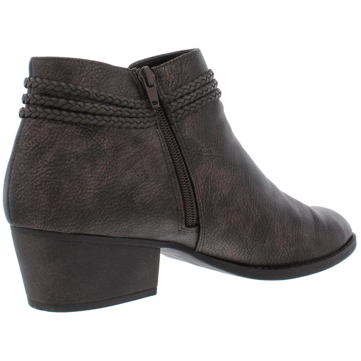 Fellicity Womens Faux Leather Ankle Booties
