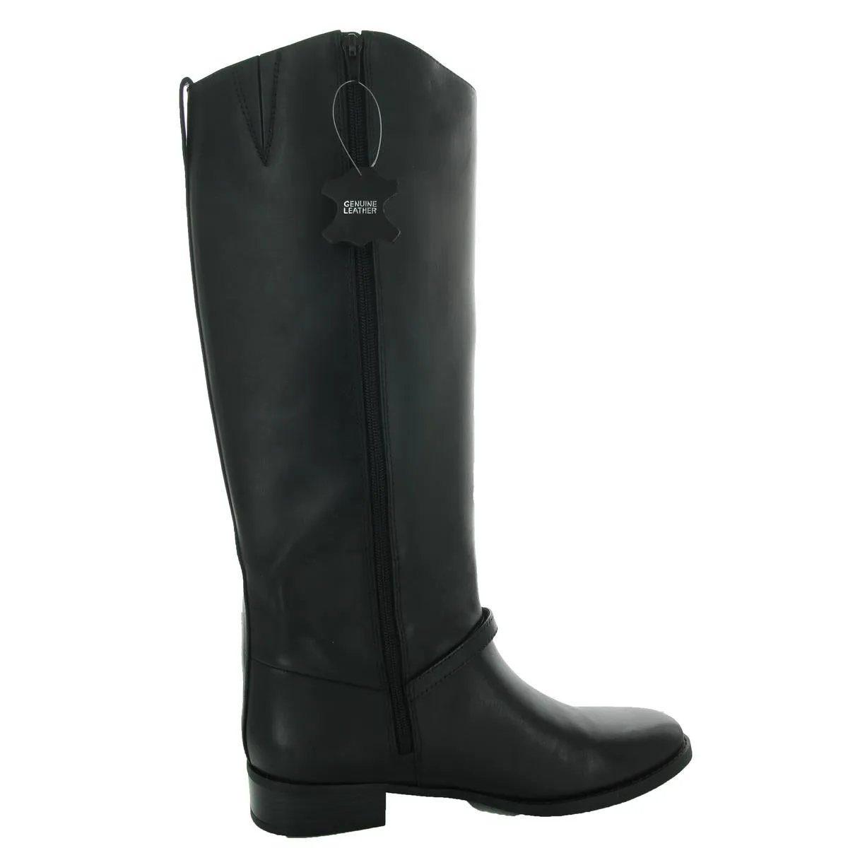 FIRESSEL Womens Zipper Leather Knee-High Boots