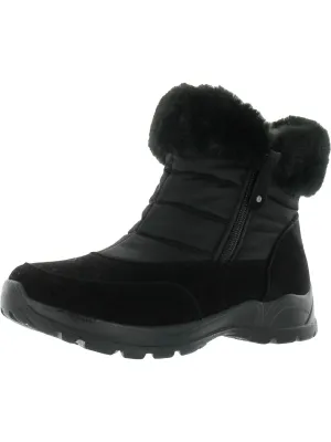 Frosty Womens Faux Leather/Fur Side Zipper Waterproof & Weather Resistant