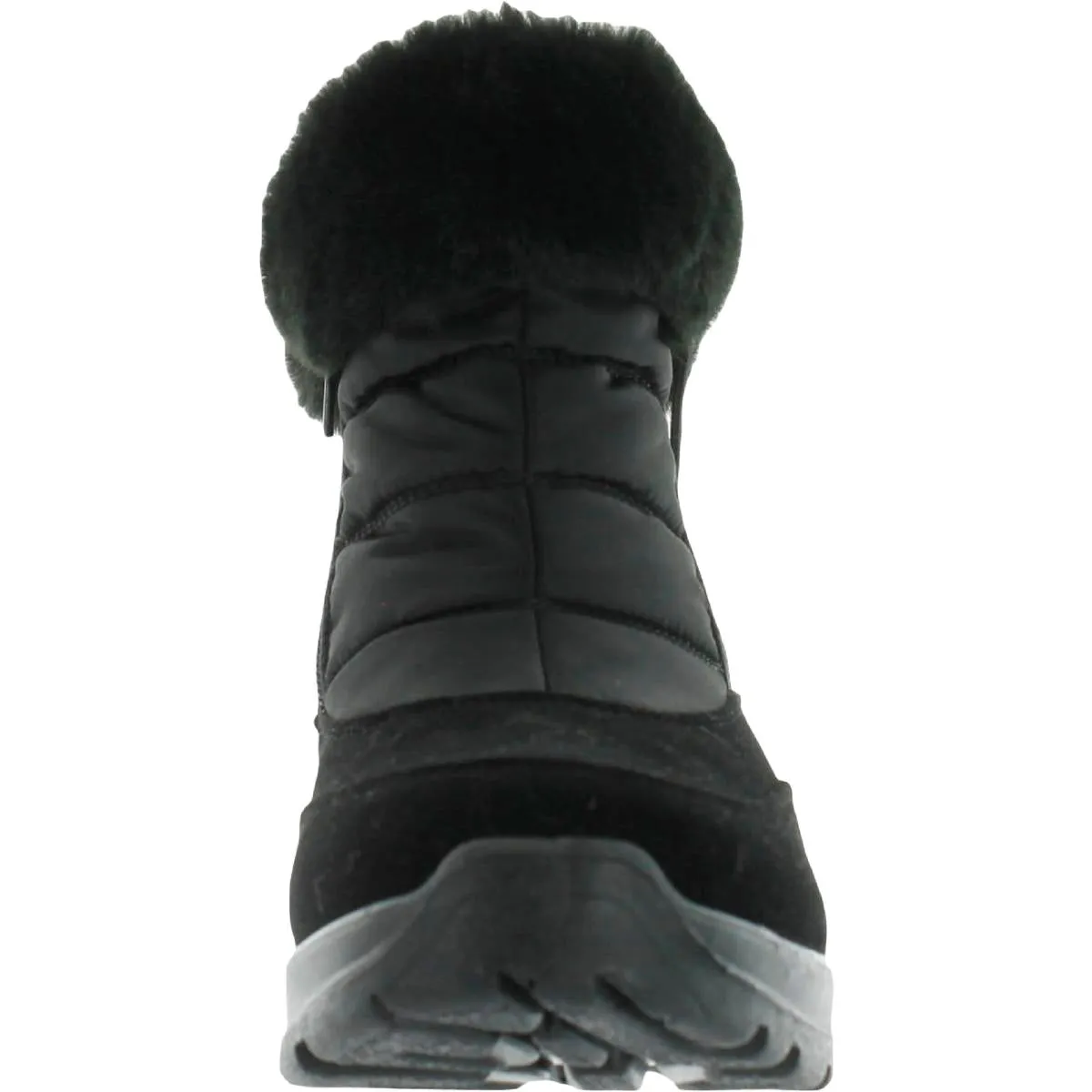 Frosty Womens Faux Leather/Fur Side Zipper Waterproof & Weather Resistant